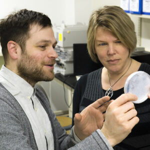 Future Energy Systems investigators Dominic Sauvageau and Lisa Stein: UAlberta technology could recycle methane emissions and reduce hydrocarbon extraction